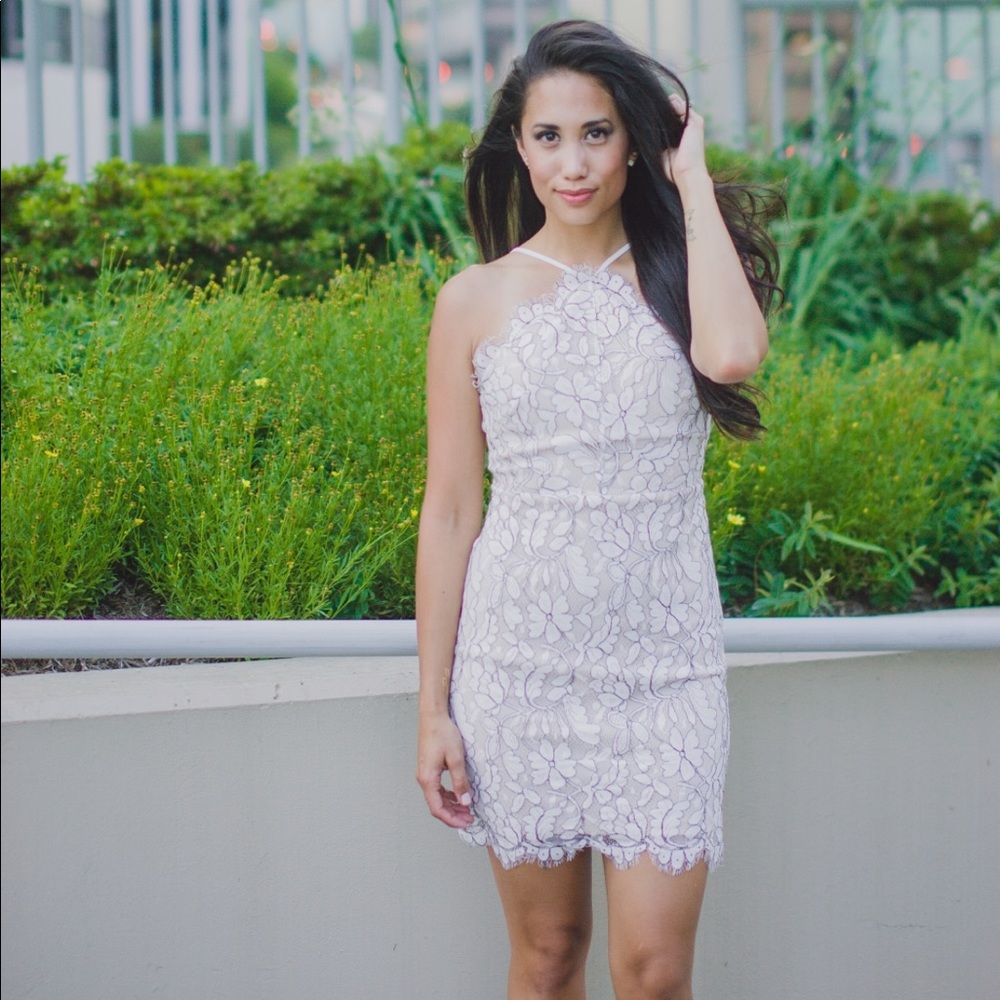 White lace dress